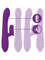 INTENSE IGGY VIBRADOR MULTIFUNCION RECARGABLE UP DOWN CON ESTIMULADOR DE CLITORIS MORADO