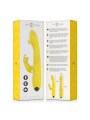 INTENSE TOKY VIBRADOR MULTIFUNCION RECARGABLE UP DOWN CON ESTIMULADOR DE CLITORIS AMARILLO