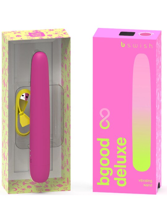 B SWISH BGOOD INFINITE DELUXE VIBRADOR RECARGABLE SILICONA ROSA