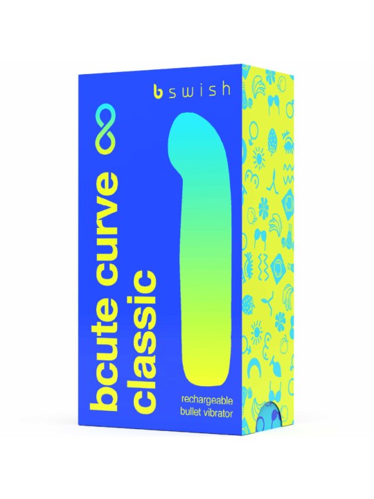 B SWISH BCUTE CURVE INFINITE CLASSIC VIBRADOR RECARGABLE SILICONA AZUL