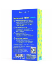 B SWISH BCUTE CURVE INFINITE CLASSIC VIBRADOR RECARGABLE SILICONA AZUL