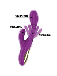 INTENSE APOLO VIBRADOR MULTIFUNCION RECARGABLE 7 VIBRACIONES CON LENGUA OSCILANTE MORADO