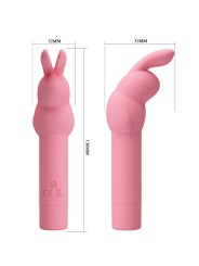 PRETTY LOVE VIBRADOR DE SILICONA CONEJO ROSA GERARDO