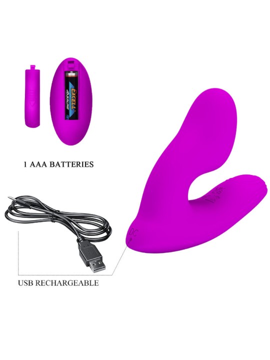 PRETTY LOVE MELVIN MASAJEADOR CLITORIS CON CONTROL REMOTO
