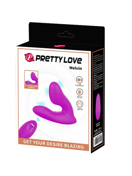 PRETTY LOVE MELVIN MASAJEADOR CLITORIS CON CONTROL REMOTO