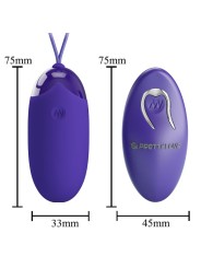 PRETTY LOVE BERGER YOUTH HUEVO VIBRADOR CONTROL REMOTO VIOLETA