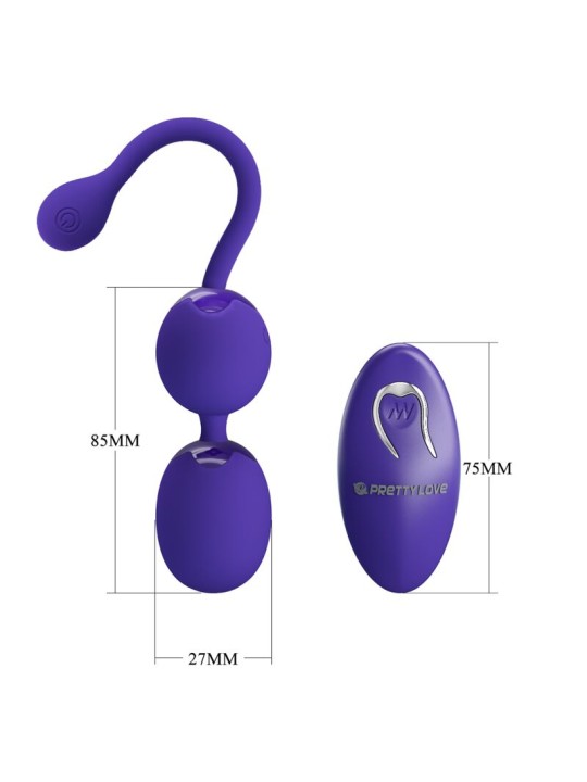 PRETTY LOVE WILLIE YOUTH BOLAS CONTROL REMOTO VIBRACION VIOLETA