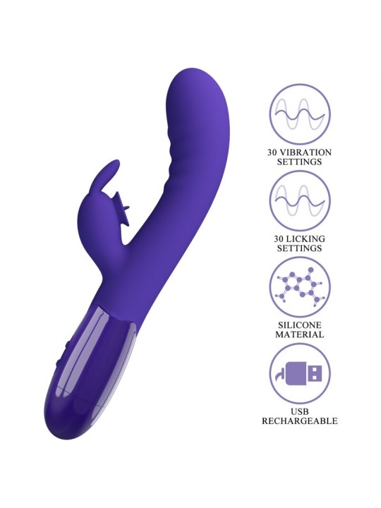 PRETTY LOVE CERBERUS YOUTH VIBRADOR RABBIT VIOLETA