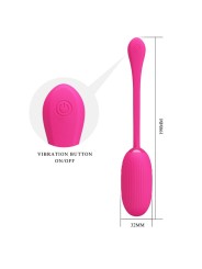 PRETTY LOVE DOREEN HUEVO VIBRADOR RECARGABLE MAGENTA CONTROL REMOTO