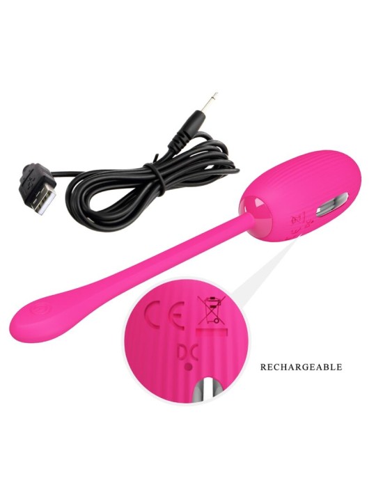 PRETTY LOVE DOREEN HUEVO VIBRADOR RECARGABLE MAGENTA CONTROL REMOTO
