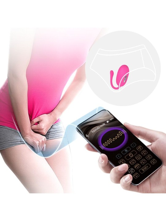 PRETTY LOVE DOREEN HUEVO VIBRADOR RECARGABLE MAGENTA CONTROL REMOTO