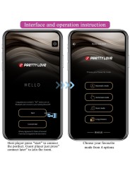 PRETTY LOVE DOREEN HUEVO VIBRADOR RECARGABLE MAGENTA CONTROL REMOTO