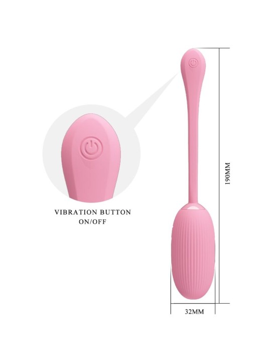 PRETTY LOVE DOREEN HUEVO VIBRADOR RECARGABLE ROSA