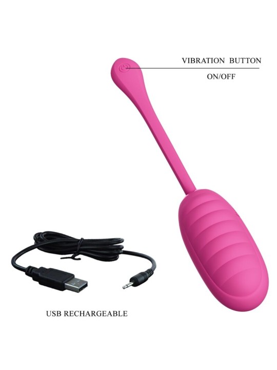 PRETTY LOVE CATALINA HUEVO VIBRADOR RECARGABLE ROSA
