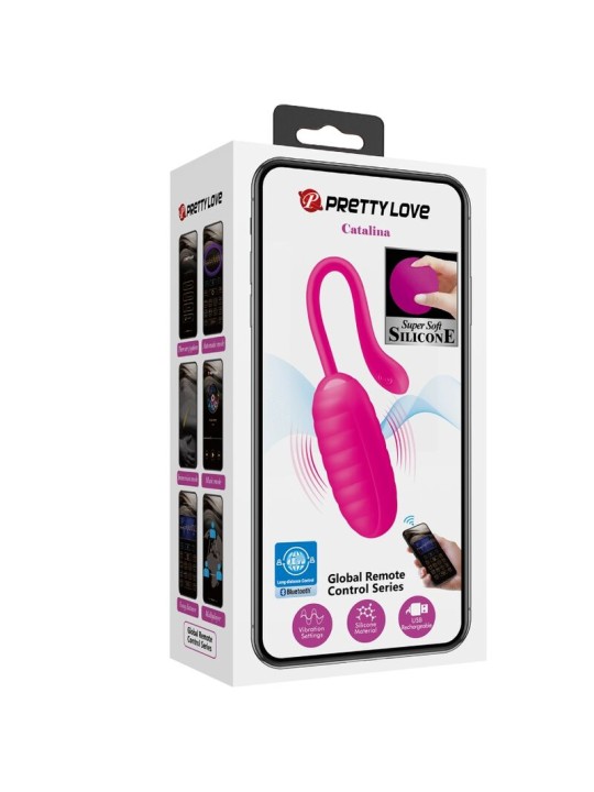 PRETTY LOVE CATALINA HUEVO VIBRADOR RECARGABLE ROSA