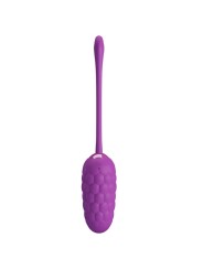 PRETTY LOVE HUEVO VIBRADOR CON TEXTURA MARINA RECARGABLE MORADO