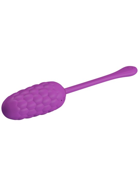 PRETTY LOVE HUEVO VIBRADOR CON TEXTURA MARINA RECARGABLE MORADO