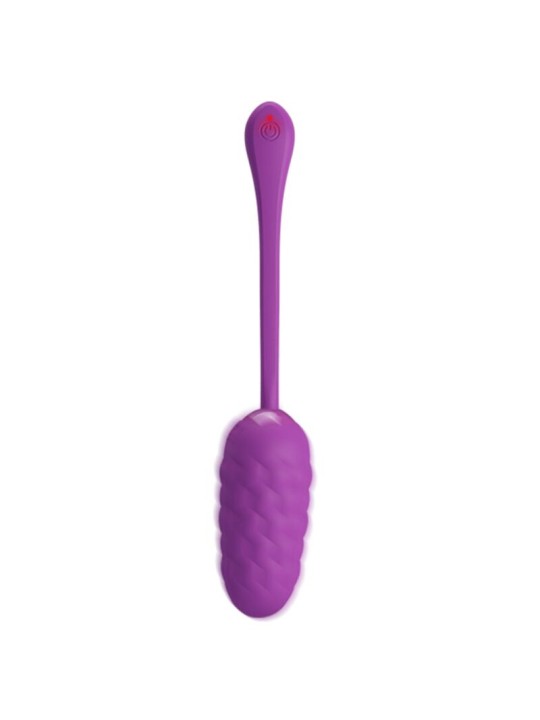 PRETTY LOVE HUEVO VIBRADOR CON TEXTURA MARINA RECARGABLE MORADO