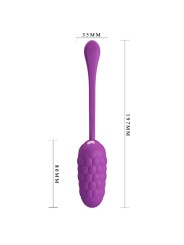 PRETTY LOVE HUEVO VIBRADOR CON TEXTURA MARINA RECARGABLE MORADO