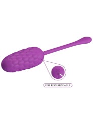 PRETTY LOVE HUEVO VIBRADOR CON TEXTURA MARINA RECARGABLE MORADO