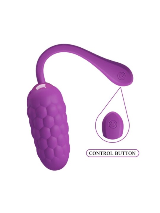 PRETTY LOVE HUEVO VIBRADOR CON TEXTURA MARINA RECARGABLE MORADO
