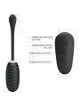 PRETTY LOVE DOREEN HUEVO VIBRADOR DE LUJO RECARGABLE NEGRO CONTROL REMOTO