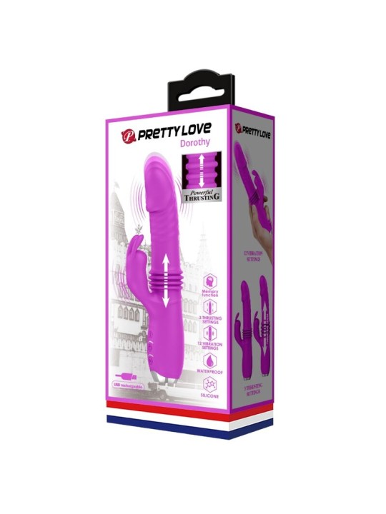 PRETTY LOVE DOROTHY VIBRADOR CONEJO RECARGABLE MORADO