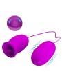 PRETTY LOVE DAISY HUEVO DUAL VIBRADOR RECARGABLE MORADO PRETTY LOVE DAISY HUEVO DUAL VIBRADOR RECARGABLE MORADO