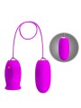 PRETTY LOVE DAISY HUEVO DUAL VIBRADOR RECARGABLE MORADO PRETTY LOVE DAISY HUEVO DUAL VIBRADOR RECARGABLE MORADO