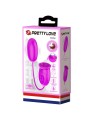 PRETTY LOVE DAISY HUEVO DUAL VIBRADOR RECARGABLE MORADO
