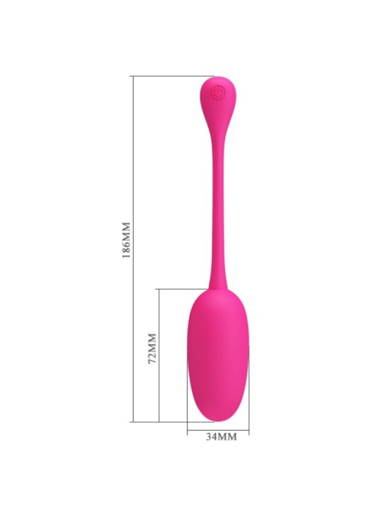 PRETTY LOVE KNUCKER HUEVO VIBRADOR RECARGABLE ROSA
