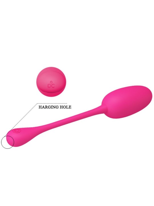 PRETTY LOVE KNUCKER HUEVO VIBRADOR RECARGABLE ROSA
