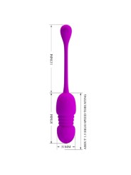 PRETTY LOVE CALLIE HUEVO VIBRADOR RECARGABLE MORADO