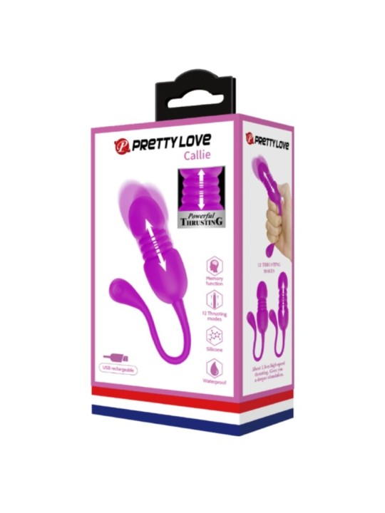 PRETTY LOVE CALLIE HUEVO VIBRADOR RECARGABLE MORADO