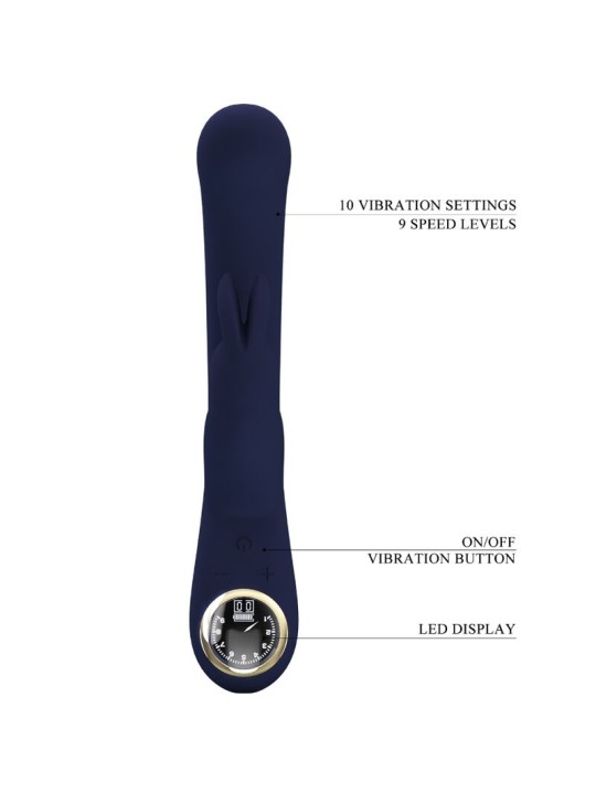 PRETTY LOVE LAMAR VIBRADOR RABBIT PUNTO G AZUL