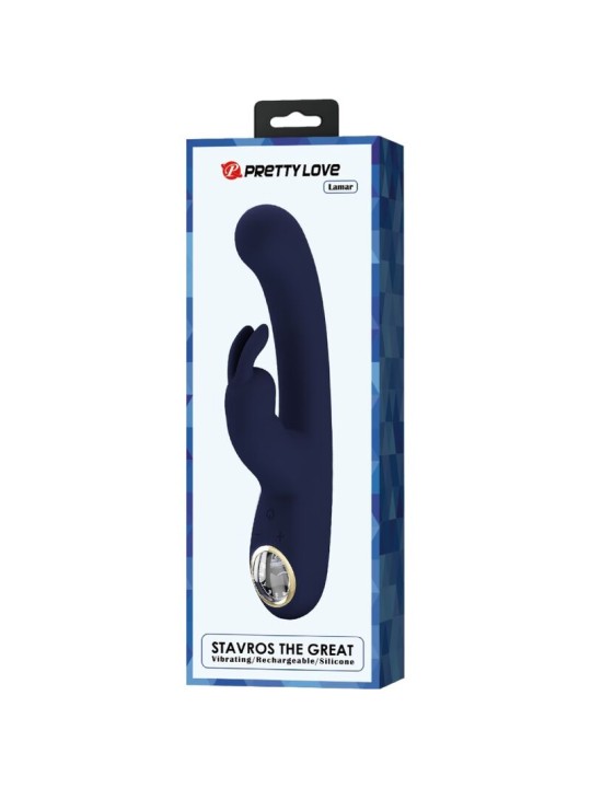 PRETTY LOVE LAMAR VIBRADOR RABBIT PUNTO G AZUL