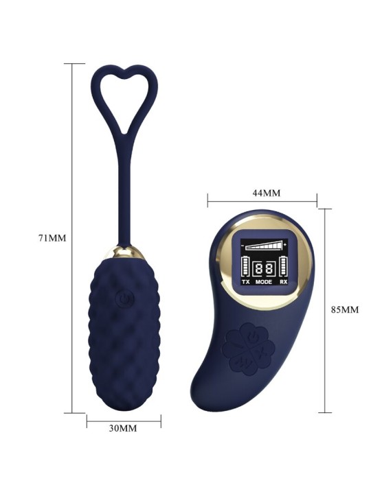 PRETTY LOVE VIVIAN HUEVO VIBRADOR CONTROL REMOTO AZUL