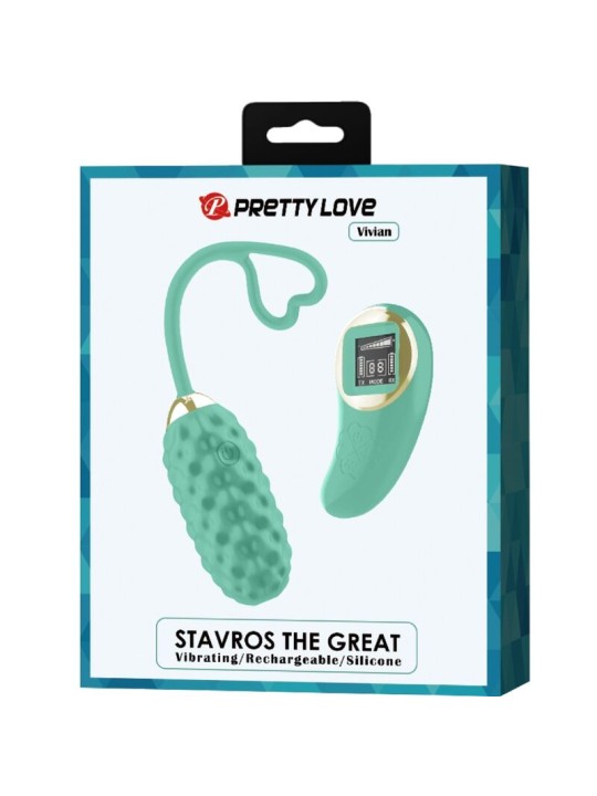 PRETTY LOVE VIVIAN HUEVO VIBRADOR CONTROL REMOTO VERDE