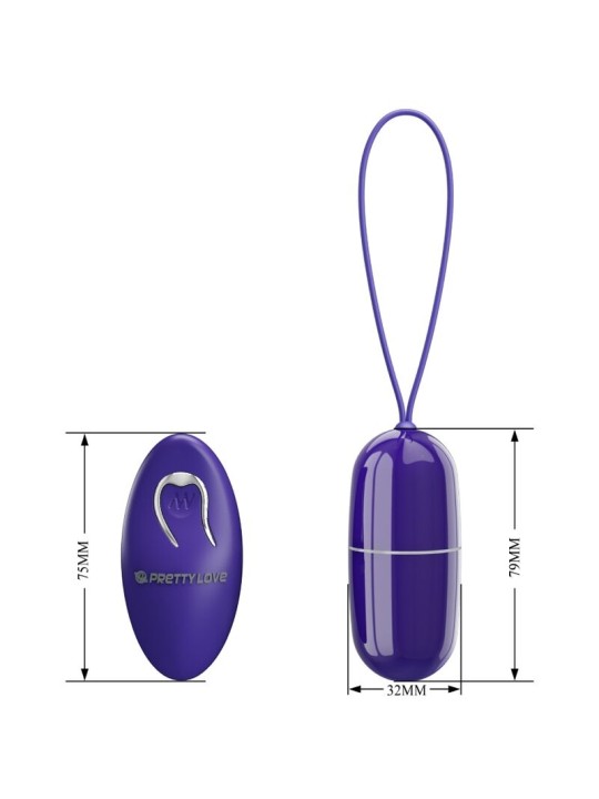 PRETTY LOVE ARVIN YOUTH HUEVO VIBRADOR CONTROL REMOTO VIOLETA