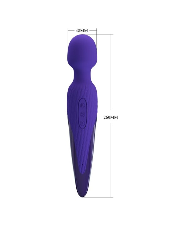 PRETTY LOVE ANTONY YOUTH VIBRADOR WAND EFECTO CALOR VIOLETA