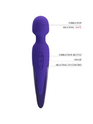 PRETTY LOVE ANTONY YOUTH VIBRADOR WAND EFECTO CALOR VIOLETA