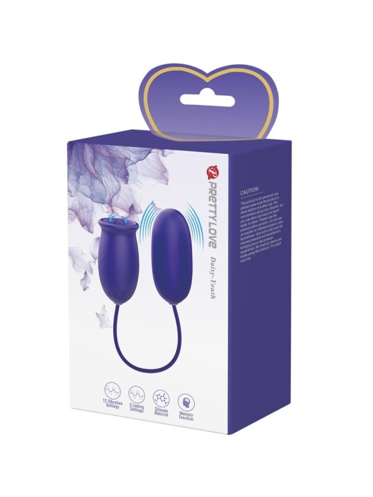 PRETTY LOVE DAISY YOUTH ESTIMULADOR VIBRADOR RECARGABLE VIOLETA