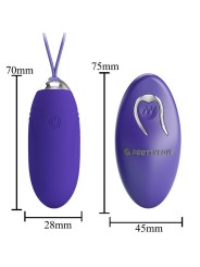 PRETTY LOVE JENNY YOUTH HUEVO VIBRADOR CONTROL REMOTO VIOLETA