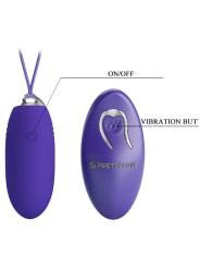 PRETTY LOVE JENNY YOUTH HUEVO VIBRADOR CONTROL REMOTO VIOLETA