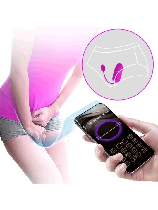 PRETTY LOVE NYMPH HUEVO VIBRADOR CONTROLADO POR APP VIOLETA