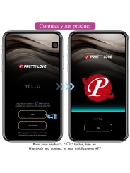 PRETTY LOVE NYMPH HUEVO VIBRADOR CONTROLADO POR APP VIOLETA