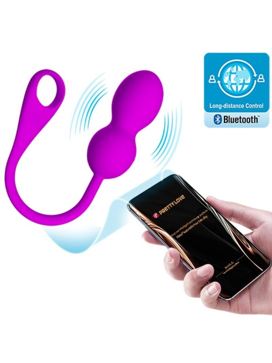 PRETTY LOVE ELVIRA BOLAS VIBRADORAS RECARGABLE MORADO