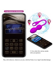 PRETTY LOVE ELVIRA BOLAS VIBRADORAS RECARGABLE MORADO