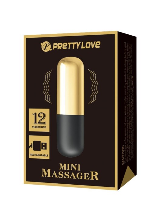 PRETTY LOVE BALA VIBRADOR RECARGABLE DORADO