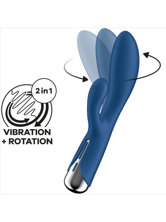 SATISFYER SPINNING RABBIT 1 ESTIMULACION CLITORIS Y PUNTO G ROJO